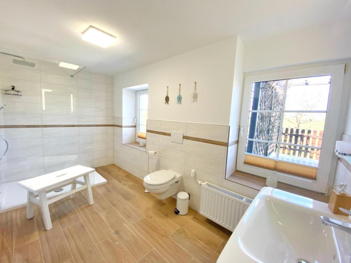 Reethaus Vilmnitz - Ferienwohnung Vilm Bagian luar foto